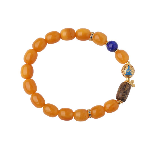 Potala Palace beeswax turquoise agarwood bracelet for men and women lapis lazuli birth year transfer bead bracelet birthday gift for wife beeswax agarwood bracelet