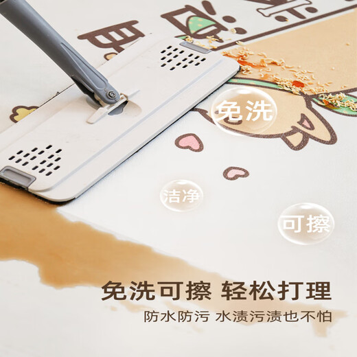 Las esteras de piso de cocina de Beate Lesch se pueden borrar las alfombrillas antideslizantes de cocina entera de PVC, resistente al aceite y resistente a la suciedad. Mats de piso especiales para la cocina 15922-Zuifeng tinta teñida de 120 cm*160 cm [impermeable y anti-agua tan pronto como limpie