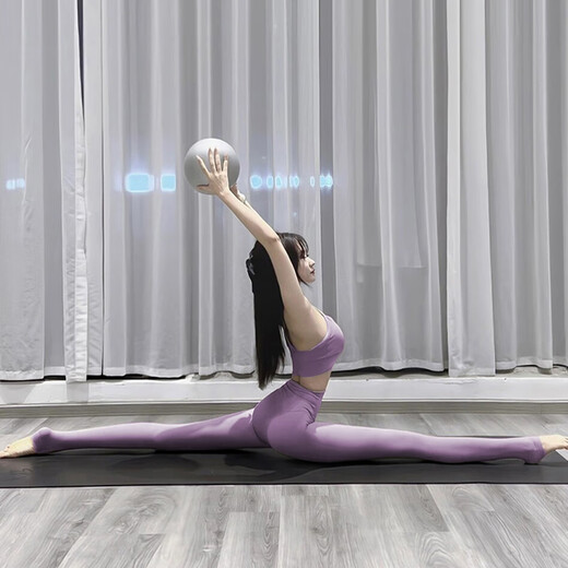 OEING Yoga Wear Set Female Fairy Quality Professional Pilates Beautiful 2025 New Purple Fitness Sports Bra Set Purple Gray Top + Purple Gray Pants L (108-118Jin Jin equals 0.5kg)