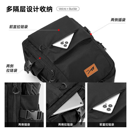 Backpack men's large-capacity work and business trip computer bag business leisure travel college junior high school bag