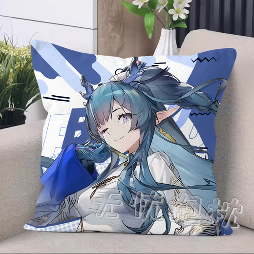 Ark of Tomorrow, Luosen Chongyue Amiya Dormitory Nap Sofa Pillow Bedside Bedside Backrest Cushion Pillow D1047 XiQ 45cm*45cm Pillow core with centimeters + double-sided picture