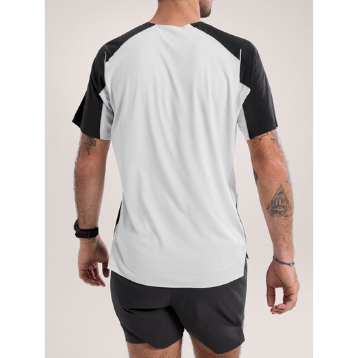 始祖鸟（ARC'TERYX）男士NorvanDownwordLogo吸湿短袖T恤X97207735官方正品 跃动橙Verve X9720 S