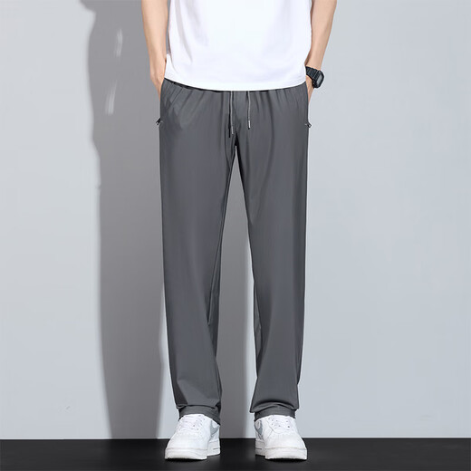 Pierre Pantal Pantalon Thin Men de Pierre Cardin Pantalon de sport de soie glaciaire Nouveau pantalon décontracté à séchage rapide élastique en vrac.