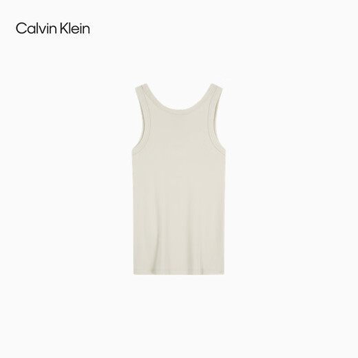 Calvin Kleinjeans25 Bordado de moda femenina a principios de otoño Ck Camiseta de manchas de punto de mando de microfit Ck