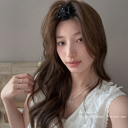 Morning star high skull artifact hair root natural fluffy clip seamless positioning clip men and women eight-character bangs duckbill clip hairpin hair clip black fluffy clip pair