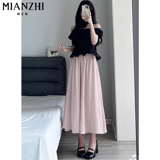 棉致冰丝高腰垂感休闲阔腿裤子女夏季薄款2025新款小个子宽松裙裤 103蓝色【高品质21.5】 M 101-120斤