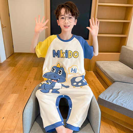 Disney Pajamas para niños Onerie Summer Summer delgado de algodón de algodón puro de algodón puro Anti-Kicking Baby Dreing Smort 9926-Crayon Shin-shi 6 Tamaño [Altura 80-90 cm Peso 25-30 Tamaño promedio
