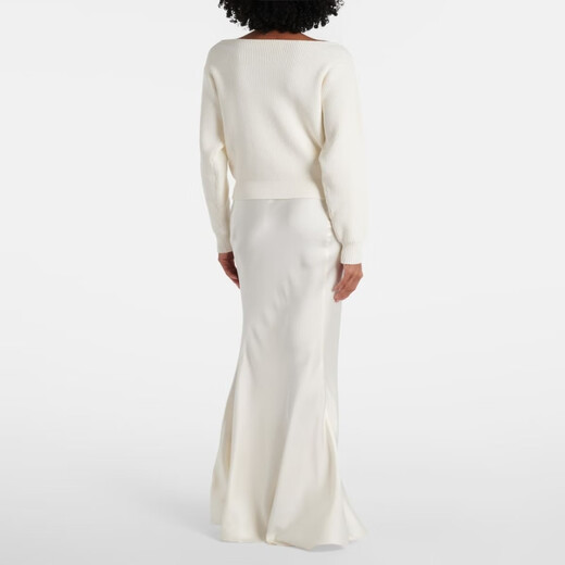 Victoria Beckham Cotton und Seidenblende P01053826 White XS CN 160/84