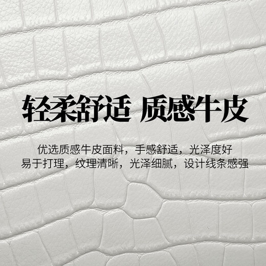 Zooler (Zooler) Bag Damenbeutel Krokodilmuster KOKENLAYSHOTKENDERACHT BAG Frauenhandtasche Frauen Crossbody Bag Leichte Luxus -Frauentasche Chinesische Valentinstagsgeschenk [Kokosmilch weiß] Geburtstagsgeschenk