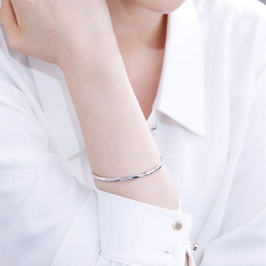 Meluxe PT950 platinum bracelet jewelry platinum bracelet birthday gift for girlfriend and wife, about 7.92g-55mm