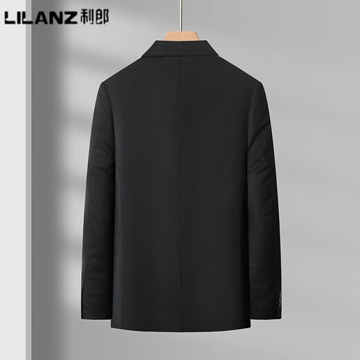 LiLang Men's Suit Suit 2025 Spring and Autumn New Style Business Casual Fashion Formal Suit Jacket Blue (Top + Pants) 185D (170)