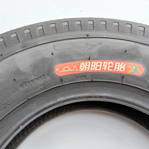 CLCEY轮胎4.00-8内外胎旋转木马微耕机推车内外胎弯嘴内胎人字花纹 4.00-8朝阳6层外胎H-897花纹
