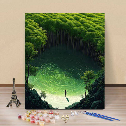 MPPMCK HAYAO Miyazaki Paisaje digital Pintura al óleo Coloración de la sala de estar de estilo de alto valor