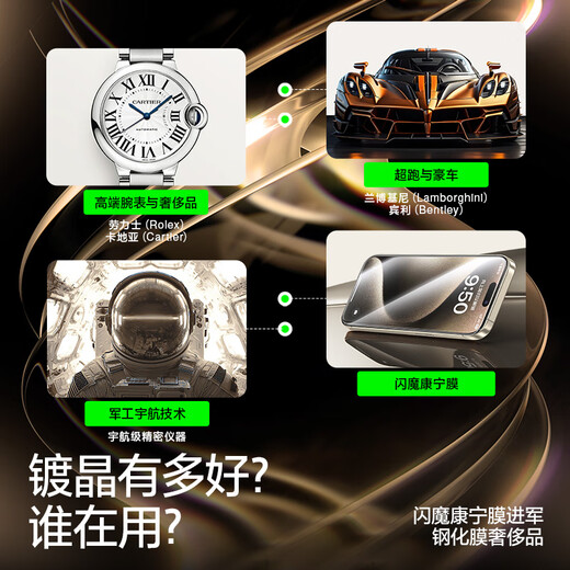 Flash Magic Tempered Film for iPhone 15promax Corning Film Apple 15promax mobile phone film Corning full coverage explosion-proof and fall-proof fingerprint-free dust-free warehouse