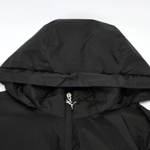 Puma (Puma) Retro Silhouette Einfache lässige Kapuzejacke Männer und Frauen besticktes Badge Sport Top 633715 Black-01 S (170/92A)