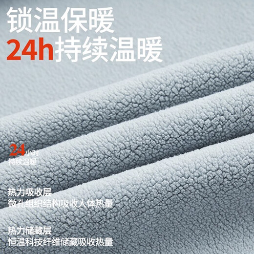 JEEP SPIRIT Jeep Jacket Three-in-one Men and Women Same Style Outdoor Cold Warm Jacket Moonlight Blue XL