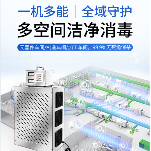 Fenrui built-in central air conditioning ozone sterilizer food factory workshop warehouse air purification ozone generator split built-in ozone sterilizer Delixi intelligent time control 70g