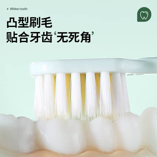 
RAOYI high density wide head soft bristle toothbrush for gum protection sensitive gums [pink + rice + green] elegant soft bristle 3 pieces