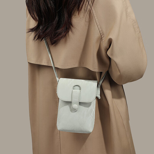 Tenggexiang Mobile Phone Bag для женщин Crossbody Mini Bag Портативная летняя универсальная китайская переворачиваемая крышка простая сумка для кроссбука с одной плечом зеленый