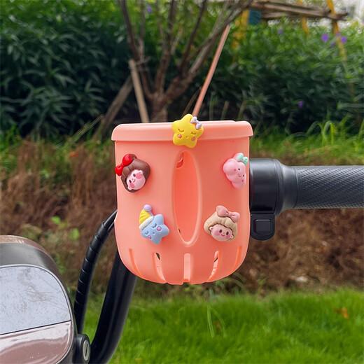 AIBODUO Children's Bicycle Water Bottle Cage Battery Motorcycle Cup Holder Beverage Cup Holder Electric Vehicle Modification Accessories Collection Short Hair Female (Water Bottle Cage)