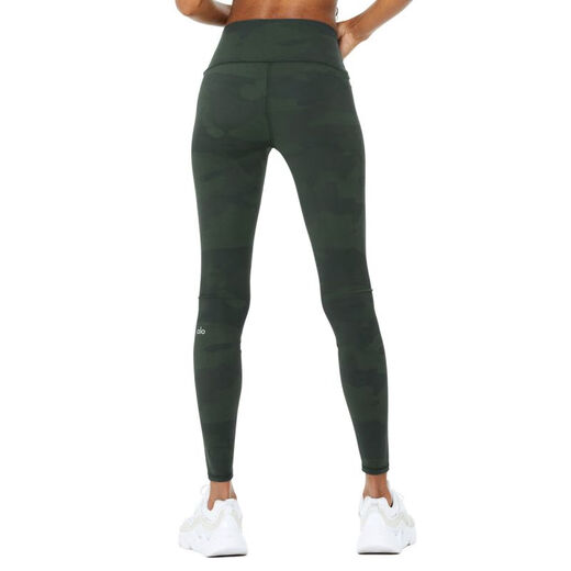 ALO YOGA yoga pants high-waisted trousers high-performance tights camouflage running fitness dancing Pilates pants breathable and sweat-wicking Hunter Camouflage M (suitable for waist 73.5 - 77.5cm)