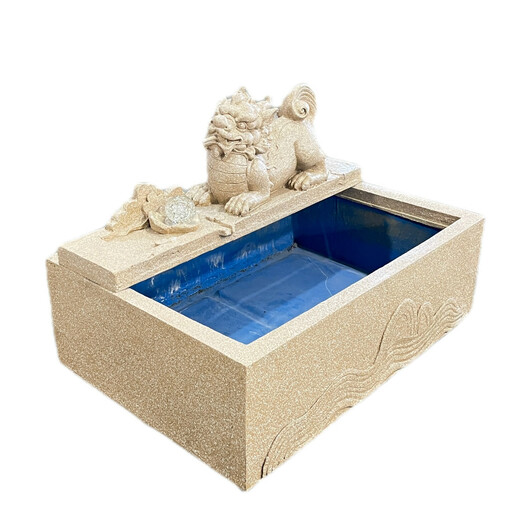 庭院户外鱼池造景假山喷泉露台花园养龟池貔貅风水缸流水摆件 6628流水景观组合