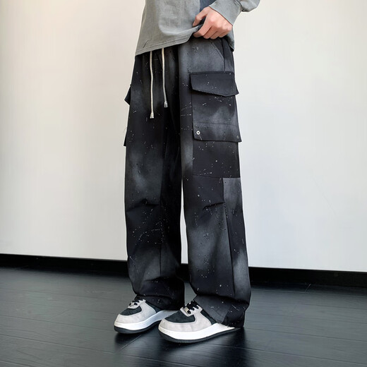 Airmiuu International Brand American Working Pants Men's 2025 Spring and Automne Nouveau style pour les jeunes simples à la mode droite à la mode.