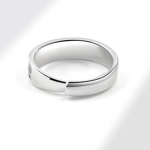 Simple men's ring ins niche trend single ring index finger ring personalized singles tail ring adjustable men's adjustable ring 1 pack - white gold opening adjustable