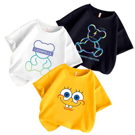 Camiseta de algodón de algodón de algodón de algodón de manga de algodón de manga de algodón de manga de algodón de manga de manga de manga de manga de algodón y verano