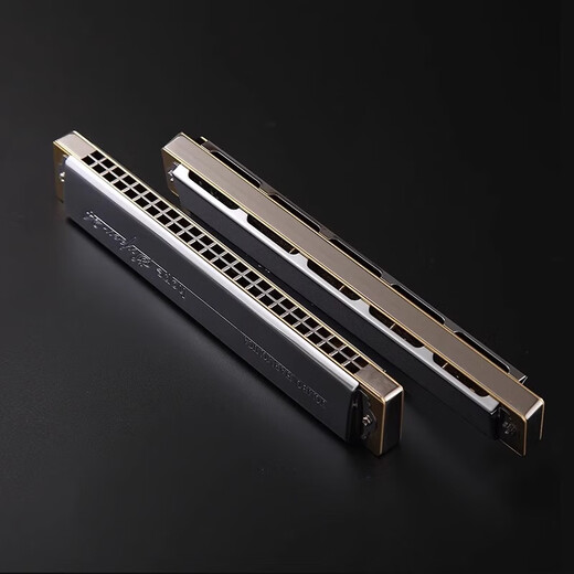 Tongbao Japaner Tongbao Harmonic 6624s Sammlung Modell Metallkupfergitter 24-Loch-Polyphonische C-Tune Professionelle Musikinstrument #f-Tune [Metallkupfer-Gitter] #F-Tune