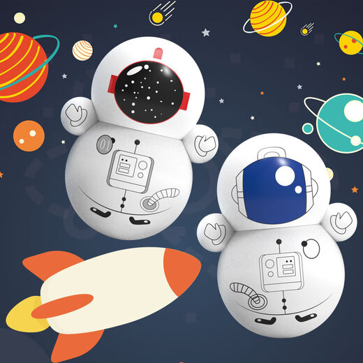 Dessin animé ornements d'astronaute astronaute astronaute petit cadeau cadeau ornements enfants enfants mignon carton astronaute tubler [20 packages]