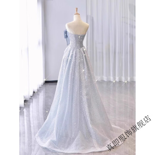 True One Shoulder Evening Dress for Women Banquet Temperament Light Luxury Niche High-End Host Art Exam Adult Ceremony Puffy Gauze Skirt for Women Picture Color 2XL True One Shoulder Evening Dress for Women Banquet Temperament Light Luxury Niche High-End Host Art Exam Adult Ceremony Puffy Gauze Skirt for Women Picture Color 2XL