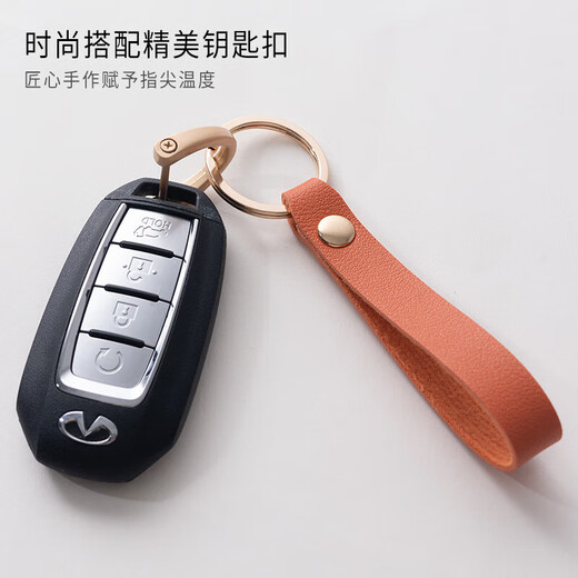 Keychain en cuir Keychain Keychain en cuir pendentif en cuir Business Gift Supplies en cuir Corde clés Black 2 Pieces