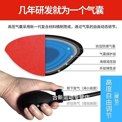 仁咸倒蹬机诺德玛倒立机家用款倒挂辅助神器拉伸收腹小型健身器材腰颈 黑红-4泡棉-基础腰垫-可折叠