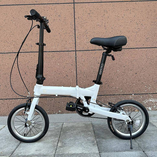 MPPMCK Naifei folding bicycle Naifei Rifle 14-inch folding bicycle mother and child bicycle to take children to school for walking, black 14-inch D1 aluminum alloy bicycle + belt