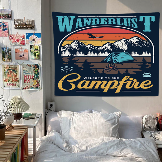 
Yonghuan cute cartoon internet celebrity background cloth ins hanging cloth dormitory bedside decoration wall cloth room decoration rental house S13657 Sheep Xiaoxin Mini 45x35 cm double-sided stickers