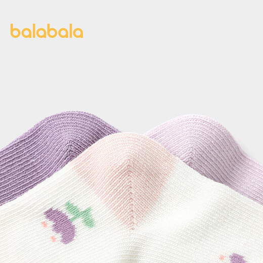 Balabala socks, autumn infant and toddler mid-calf socks, soft and elastic, boneless, hand-sewn, five pairs set 209925172214