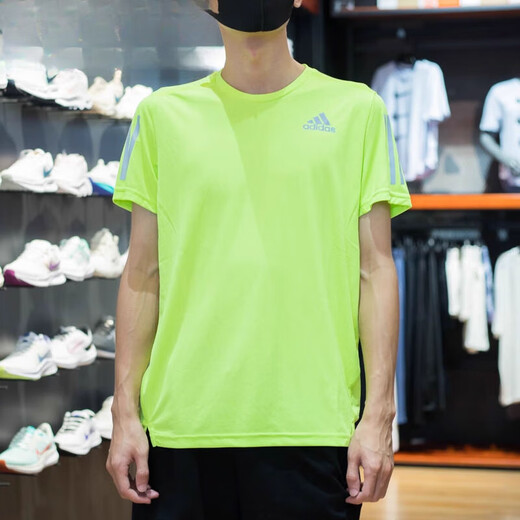 阿迪达斯 （adidas）短袖男装春宽松透气速干圆领休闲运动T恤 IN1504 XL
