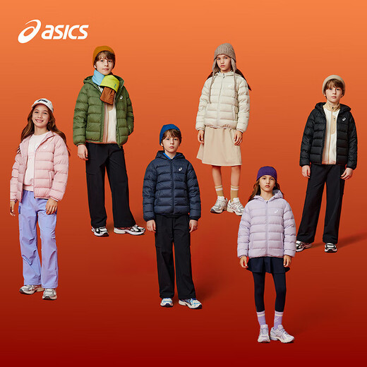 ASICS Ropa infantil 25 años de invierno Los niños suaves y cómodos de tres a prueba de calentamiento liviano [High Down Charge] azul marino Limpieza 1000-Duck Down 170 Llenado 109.2g