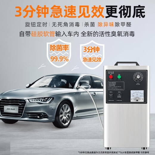 Aijenu Auto Repair 4S Shop Ozone Disinfector Oxygen Machine Air Purification, Sterilization, Odor Removal, Formaldehyde Benzene Generator, Special for Portable Cars