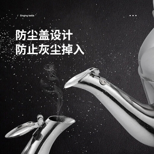 Wilkie open fire kettle gas stainless steel kettle gas stove gas stove kettle soup kettle household induction cooker special kettle (20*13cm) 4L