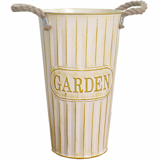 Réveil de fleur de fleur fenêtre ménage boutique de fleurs séchées arrangement de fleurs de fleurs nordic bancie décoration appliance fleur sn1478 rétro blanc (petite hauteur 25 cm) largeur 15x hauteur 25cm