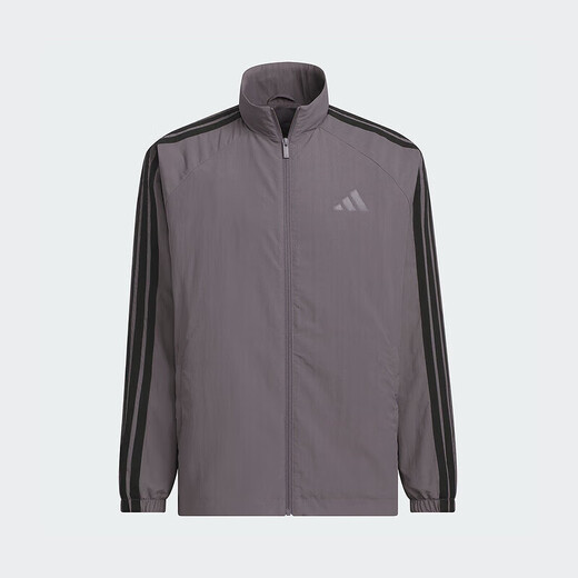 ADIDAS三条纹梭织夹克2025春季新款运动服上衣男子休闲外套 KC3893 S