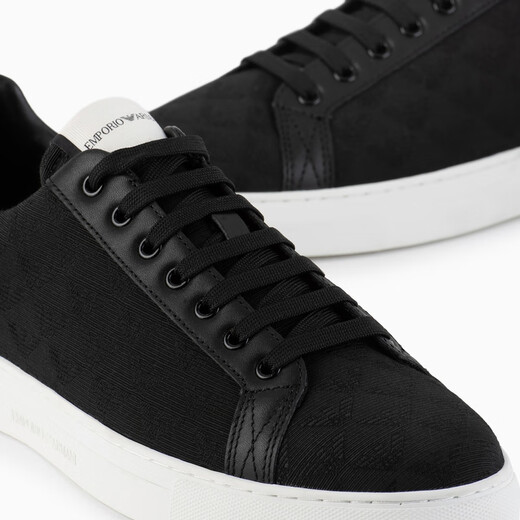 EMPORIO ARMANI/Armani official flagship New Year gift men's outdoor strappy sports and leisure sneakers autumn and winter K001-black 40