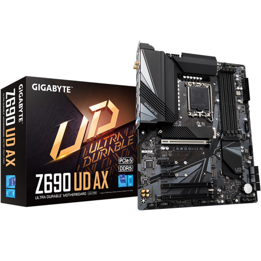 GIGABYTE Z690 UD AX PC gaming motherboard Support CPU 12900K / 12700 Z690 UD AX DDR5