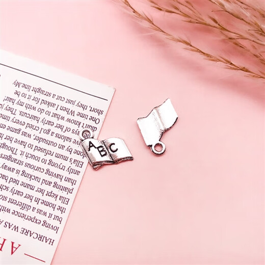 Sonstige/andere andere/andere gemischte 20 Lehrer-Tageshilfe kleiner Anhänger Apple Keychain Lesezeichen kreatives DIY-Armband Hals 1 Alten Silber Buchstaben ABC-11304