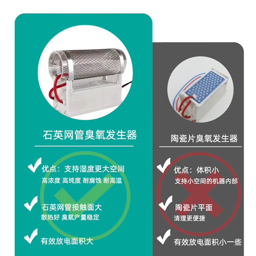 Aijenu Ozone Generator Food Factory Mobile Purification Workshop Industrial Warehouse Breeding Farm Sterilization and Disinfection Machine Deodorization 30g Upgraded Mobile Quartz Tube