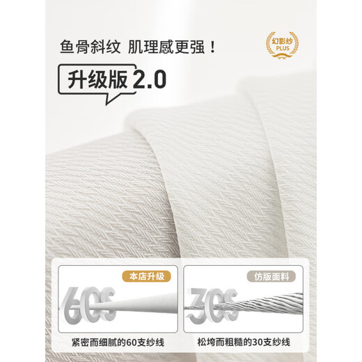 Li Shen phantom gauze curtain gauze curtain is light-proof and opaque for living room white gauze bedroom balcony bay window window screen white 2025 new phantom gauze - frost white - hook style suitable for wall width 3.6-4.1m curtain height 2.7m *