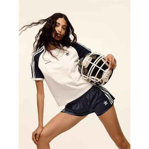 阿迪达斯 （adidas）三叶草2025夏季新款休闲透气SPORTY RICH运动短袖JI9274 JL9275 JI9275  L