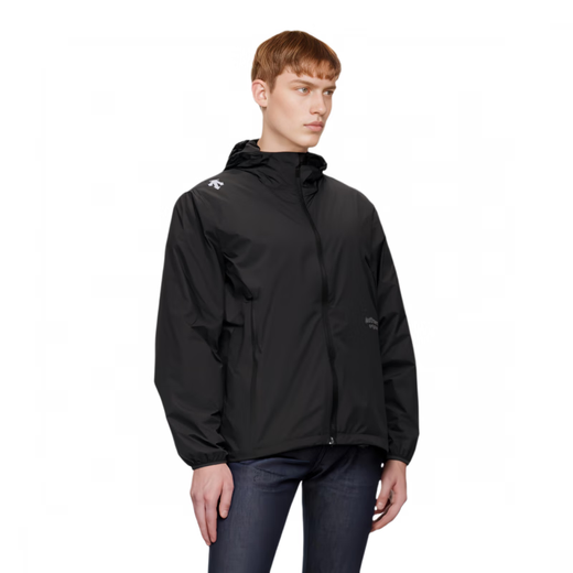 DESCENTE HEUT-UN AUTRÉE Authentic Series Outdoor Sun Protection Skin Veste Logo Veste imprimée Veste hommes et femmes noires 100